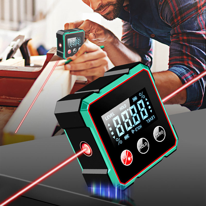 50% OFF 🔥Medidor de ángulo digital magnético de 4 lados con láser