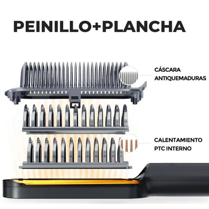 Cepillo Alisador® 3 en 1 Di adiós al frizz y dale vida a tu cabello en una pasada