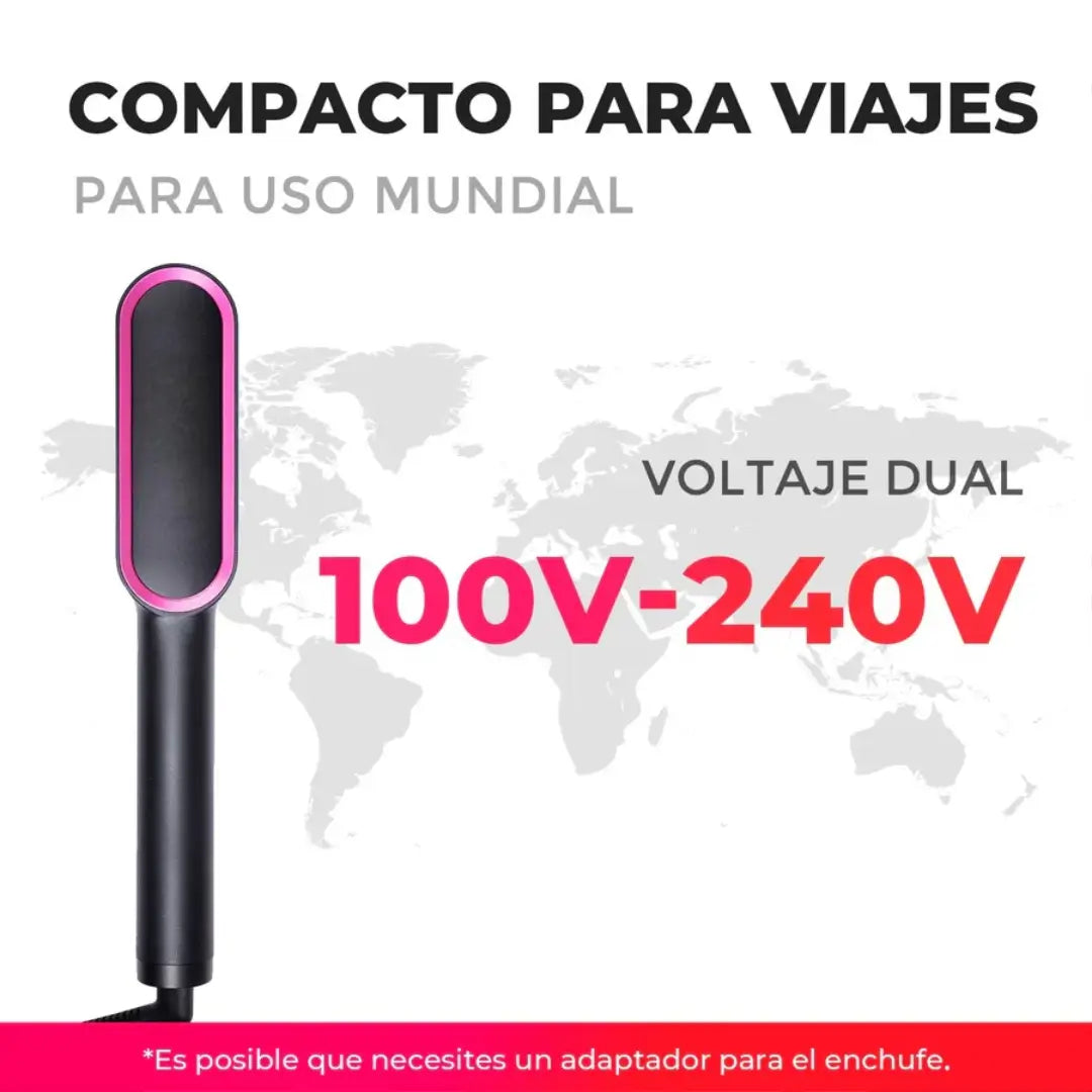 Cepillo Alisador® 3 en 1 Di adiós al frizz y dale vida a tu cabello en una pasada