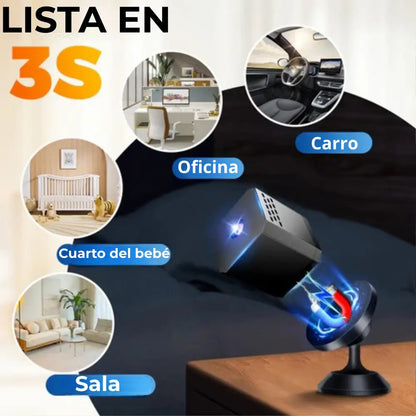 Mini🔥 cámara de seguridad de visión nocturna HD inteligente Vigila tu hogar y tu negocio