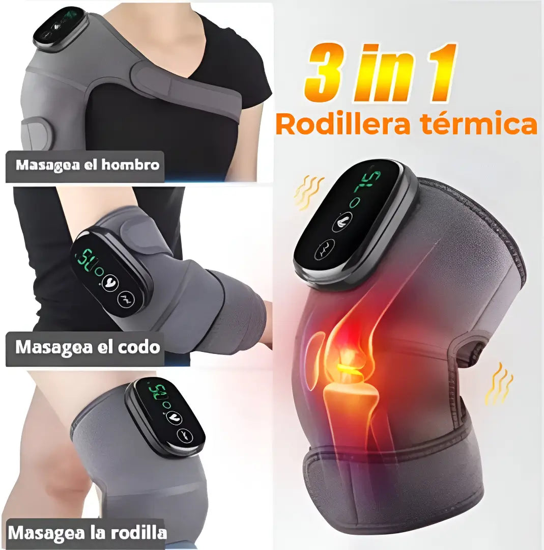 Rodillera masageadora térmica®  Alivio en minutos para tus rodillas