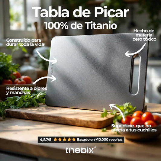 Tabla de Titanio Antibacterial™  Dile adiós a bacterias y malos olores + EBOOk recetario de regalo🎁