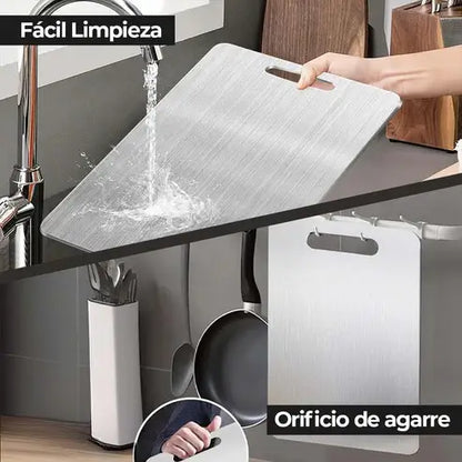 Tabla de Titanio Antibacterial™  Dile adiós a bacterias y malos olores + EBOOk recetario de regalo🎁